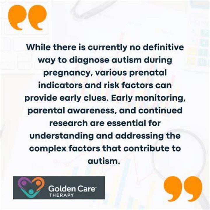 Can autism be detected during pregnancy?