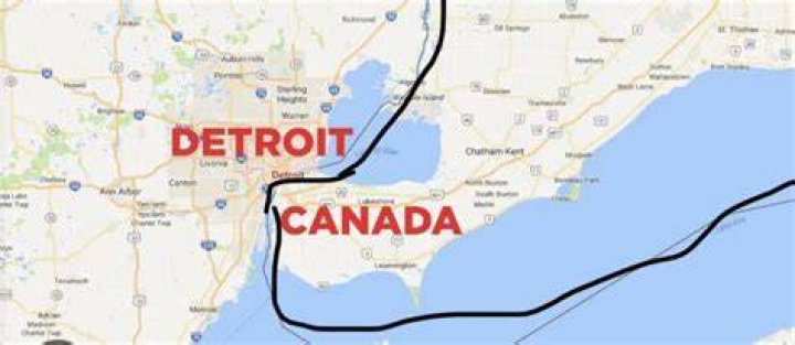 Can you swim from Detroit to Canada?