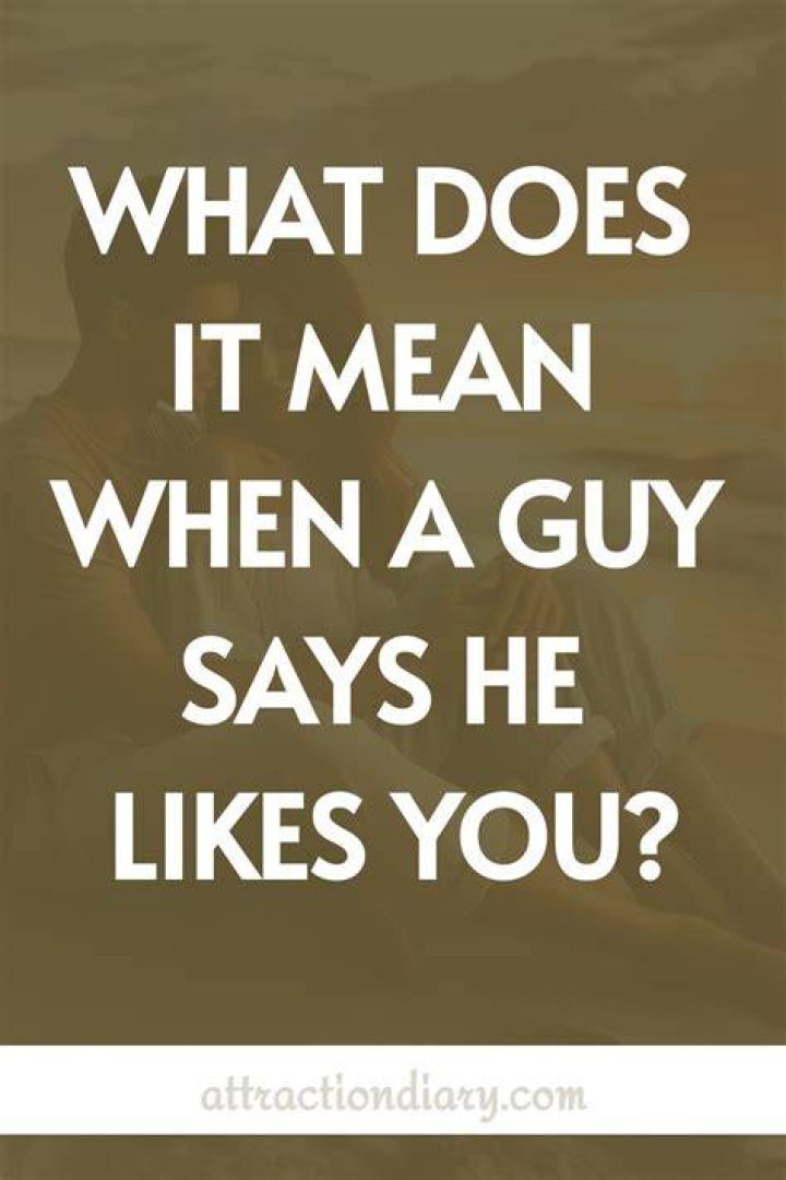 What does it mean if a guy says he likes your shirt?