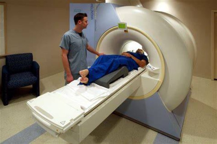 Who reads the results of an MRI scan?